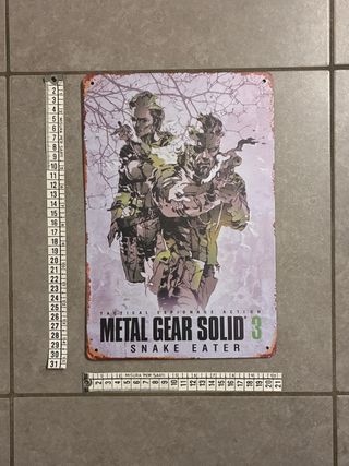 Metal Gear Solid 3 Snake Eater poster alluminio