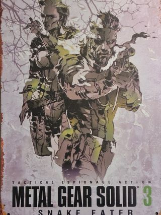 Metal Gear Solid 3 Snake Eater poster alluminio