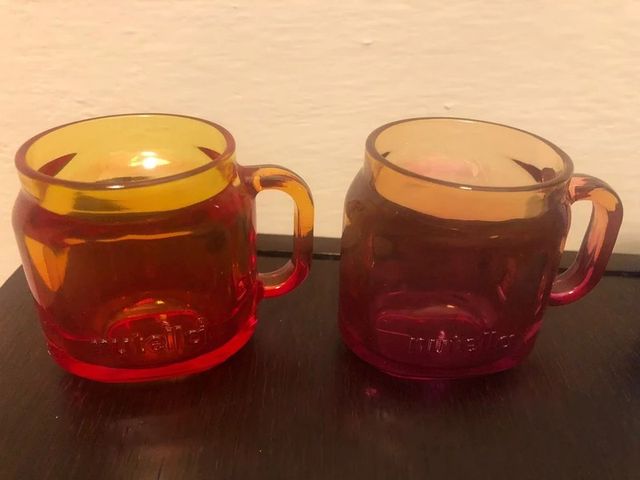 Set 4 Tazzine "Nutella" Nuove Originali in vetro