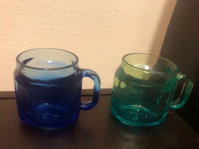 Set 4 Tazzine "Nutella" Nuove Originali in vetro