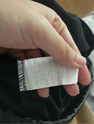 Leggings efecto piel negros