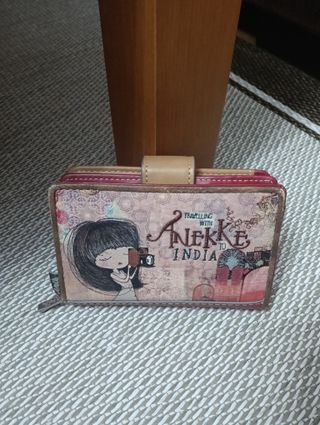 Cartera Aneke Beige y Roja