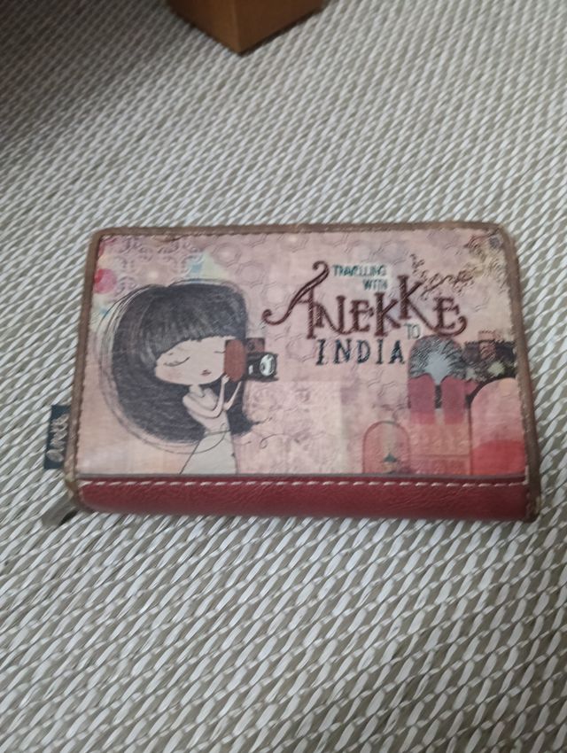 Cartera Aneke Beige y Roja