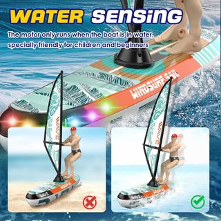 Barca telecomandata 2.4 GHz con luci LED