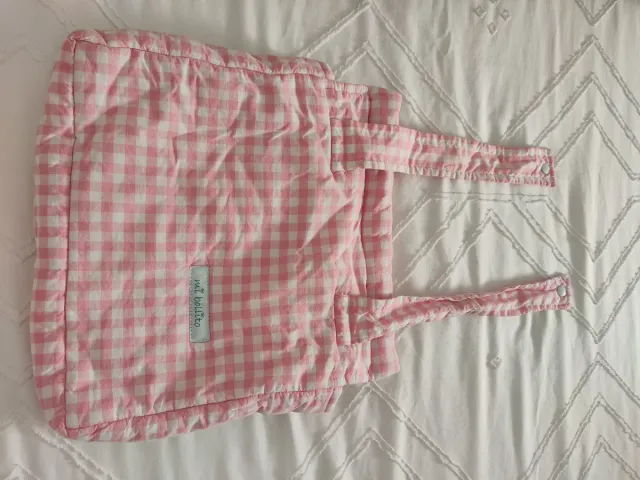 Bolsa carro bebé rosa vichy