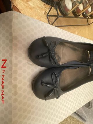 Manoletinas Azul Marino Talla 38