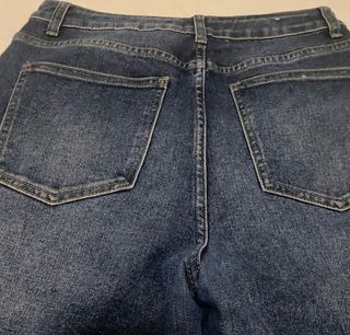 Pantalón vaquero ancho mujer.