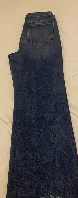 Pantalón vaquero ancho mujer.