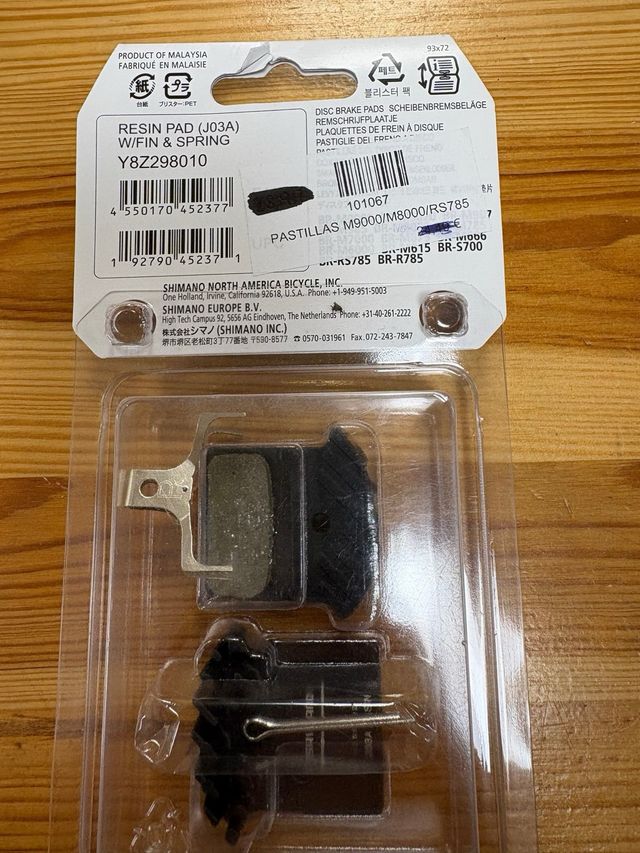 Pastillas Freno Disco Shimano J03A XT SLX