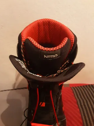 Botas Snowboard Nitro Negras y Rojas