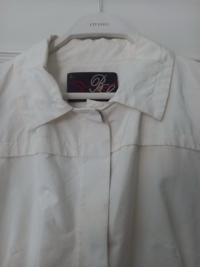 Gabardina Bimba y Lola Blanca Talla L