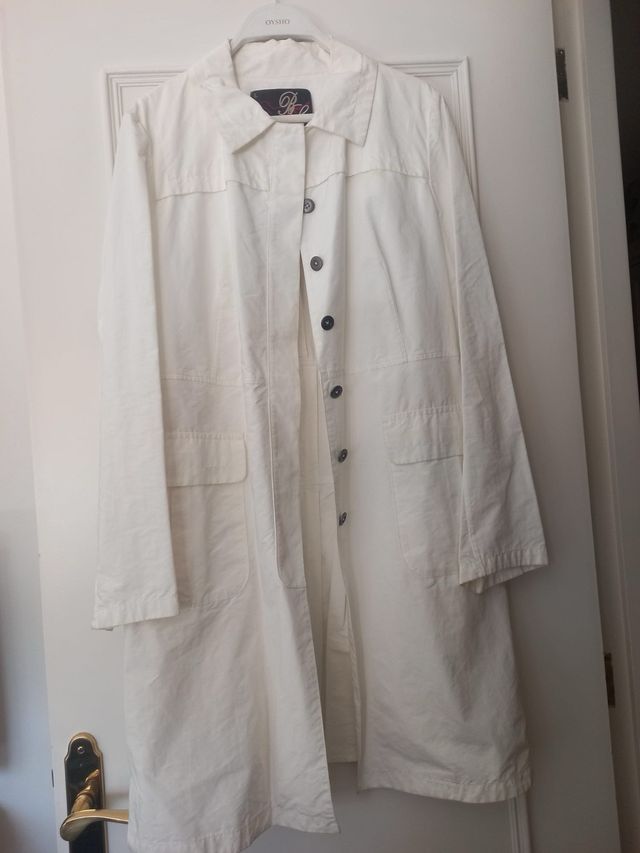 Gabardina Bimba y Lola Blanca Talla L