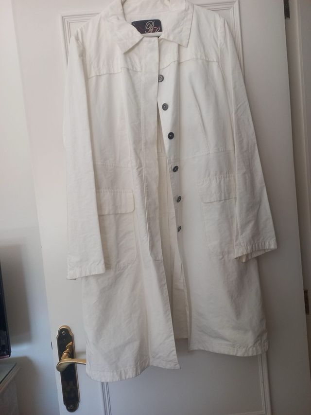 Gabardina Bimba y Lola Blanca Talla L