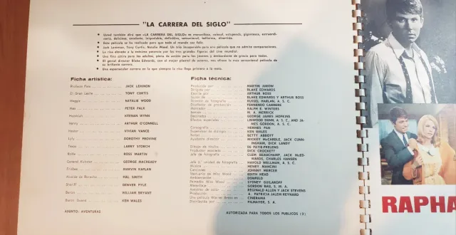 Propaganda Cine Paramount A G+W Company 1968-1969