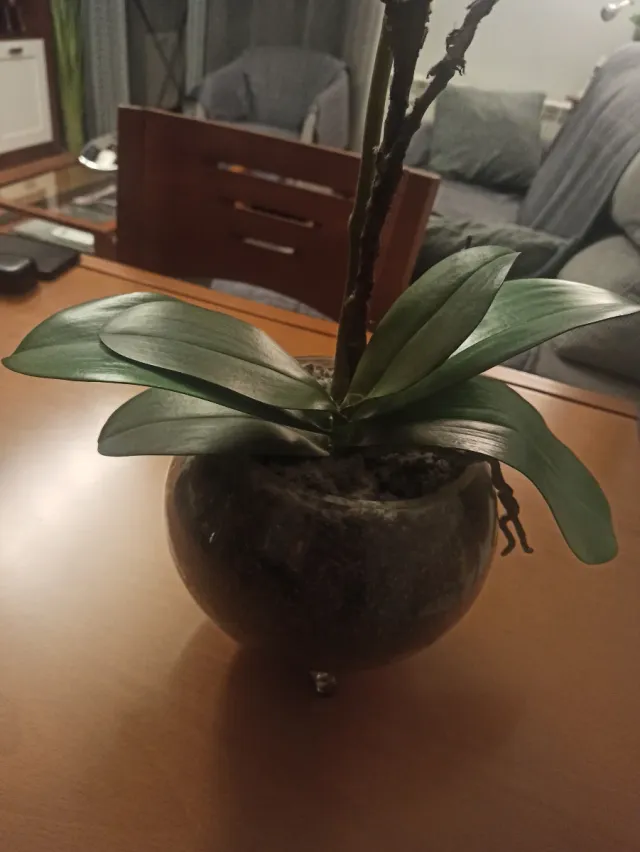 Orquídea artificial decorativa