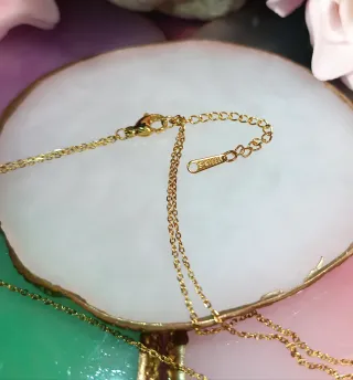 Collar doble dorado con circonitas