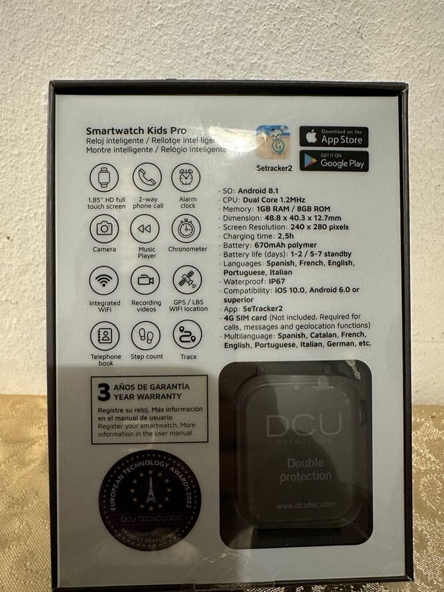 Reloj Inteligente DCU Kids Pro Negro