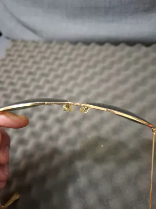 Gafas Ray-Ban Aviator Antiguas Doradas Verdes