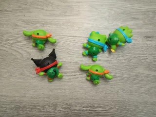 Set 5 Personaggi Hello Kitty Ninja Turtles