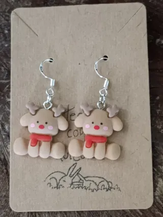 Pendientes Reno Navidad