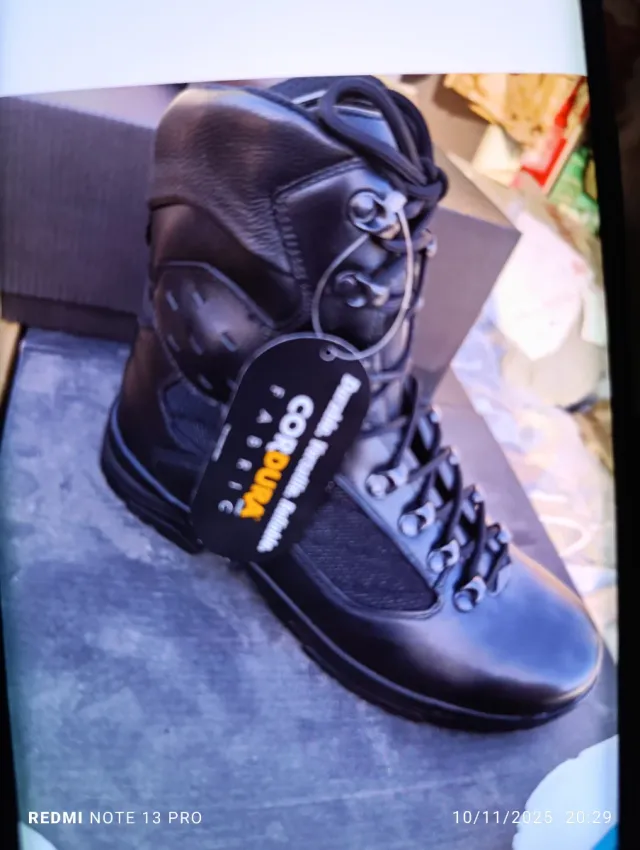 Bota de dotación negra