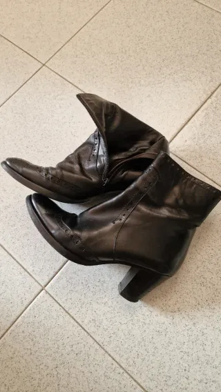 Stivaletti donna vera pelle vitello n.36