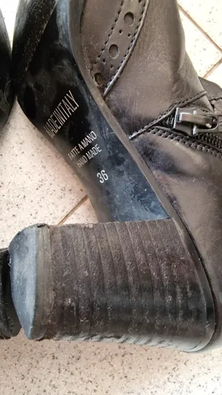 Stivaletti donna vera pelle vitello n.36