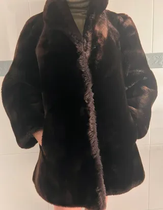 Chaquetón Mouton Pelo Marrón Auténtico