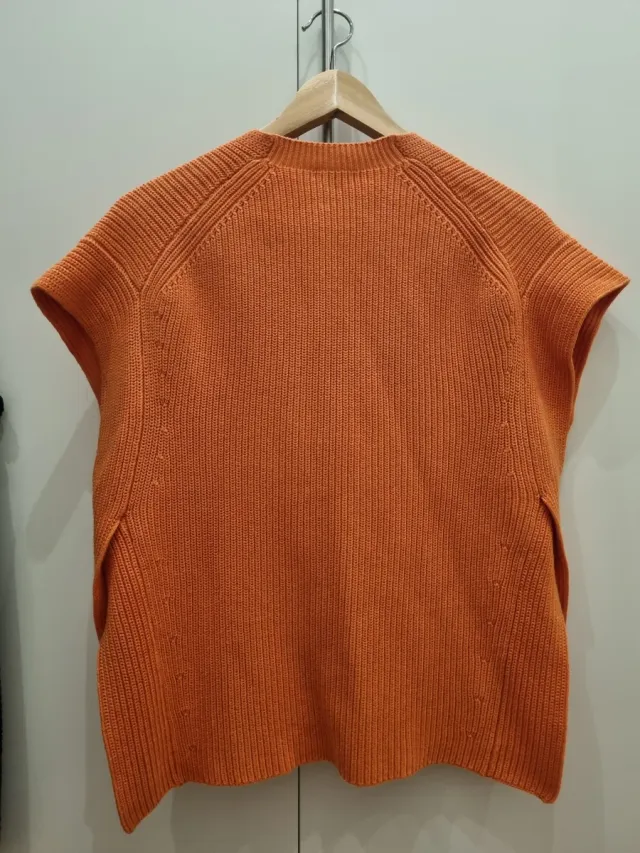 Chaleco Massimo Dutti Algodón Coral