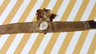 Pulsera Reloj Vintage Chapado Oro