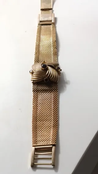 Pulsera Reloj Vintage Chapado Oro