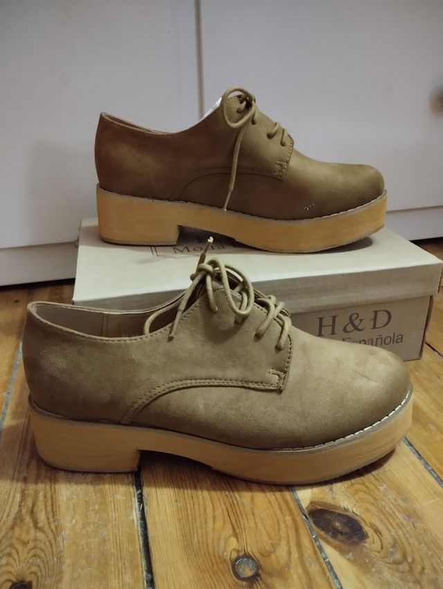 Zapatos H&D mujer de color marrón talla 38