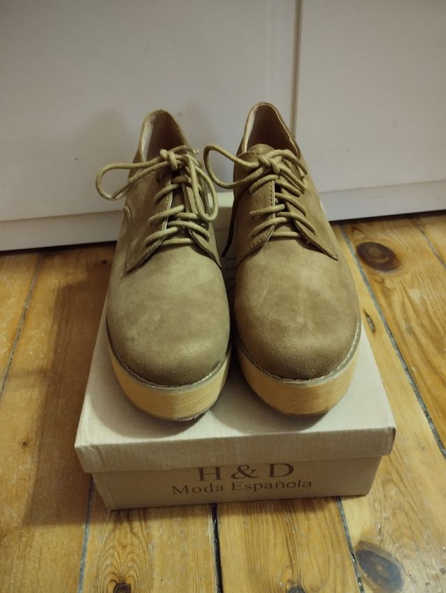 Zapatos H&D mujer de color marrón talla 38