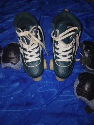 Patines 4 ruedas y protecciones