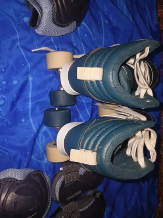 Patines 4 ruedas y protecciones