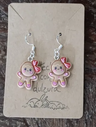 Pendientes Muñeca Jengibre Navidad