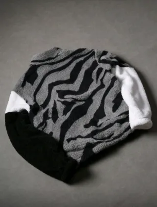 Chaqueta polar patchwork talla única