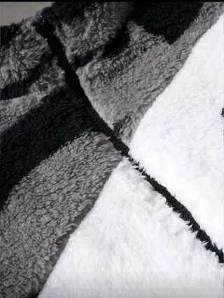 Chaqueta polar patchwork talla única