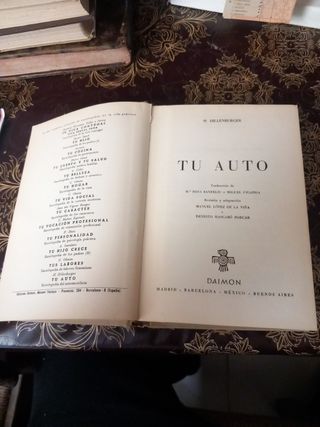 Libro antiguo Tu Auto H. Dillenburger
