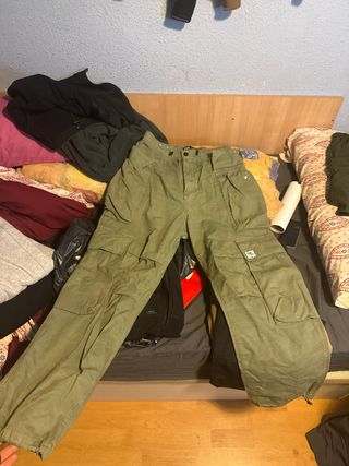 Pantalón Cargo Zara Verde