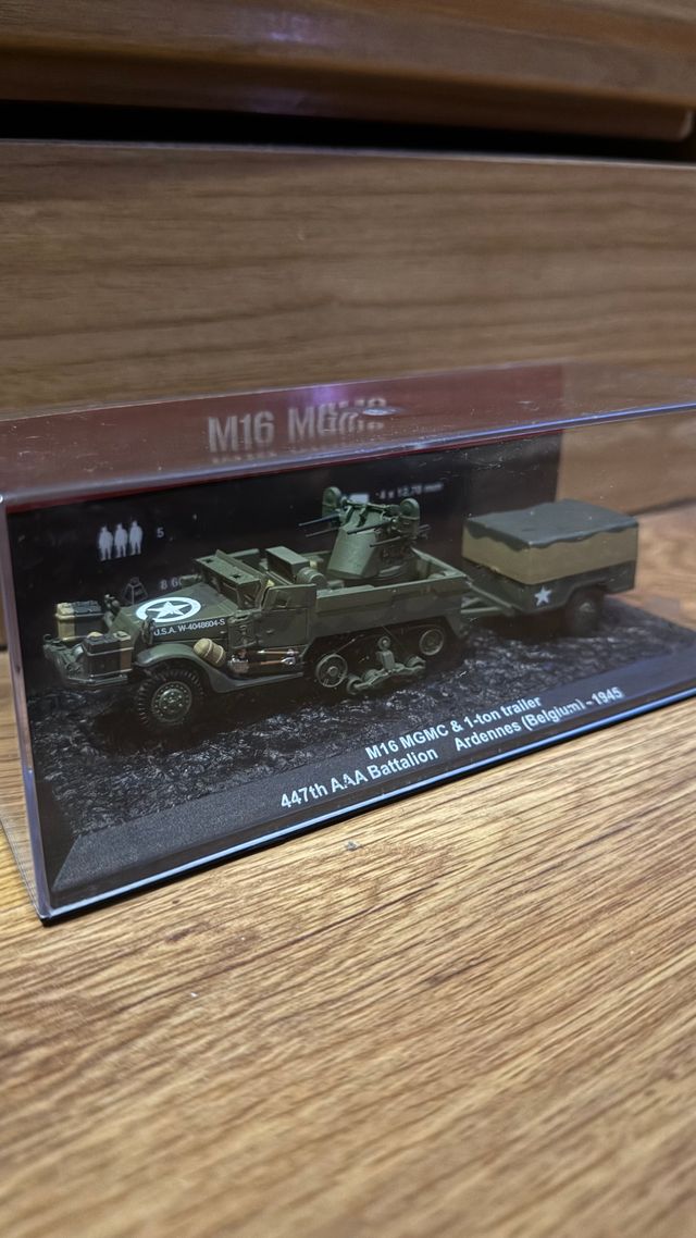 Maqueta M16 MGMC y remolque Cazacarros 1/72