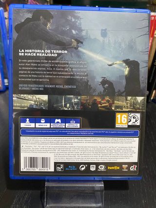 Alan Wake Remastered PS4