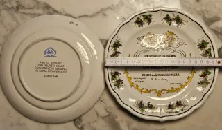 2 Piatti Bersano 1981 collezione Barolo e Barbera