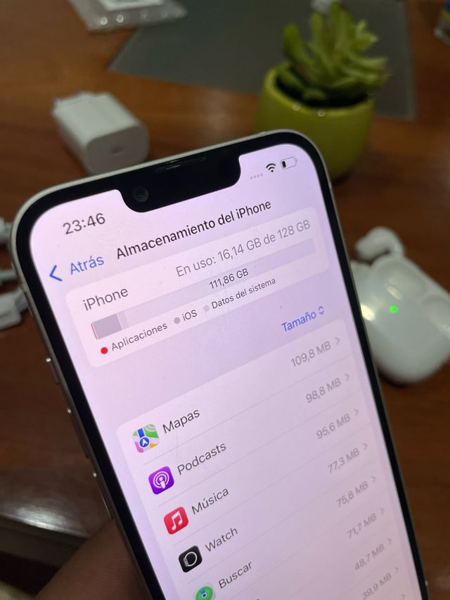 iPhone 14 Bateria 100% + Cargador y Cable