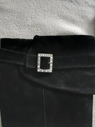 Stivali scamosciati neri - Tg 36