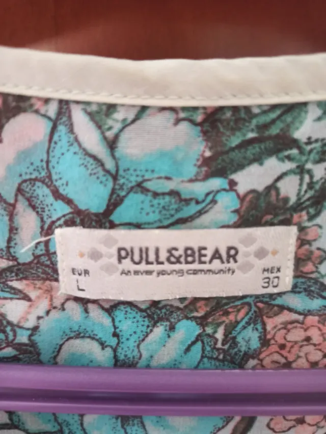 Camisa Pull&Bear floral S/36/8