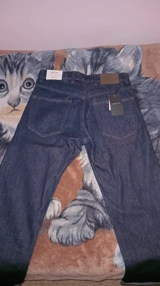 Pantalón tejano Massimo Dutti azul hombre