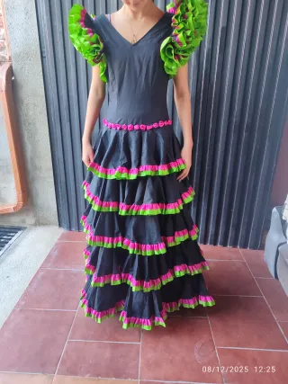 Vestido Flamenca Adolescente Volantes