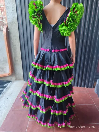 Vestido Flamenca Adolescente Volantes