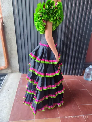Vestido Flamenca Adolescente Volantes